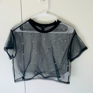 Forever 21 mesh crop top like NEW!